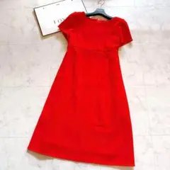 極美品✨フォクシー 20年 定価13万 サヴァラン ワンピース レッド 38