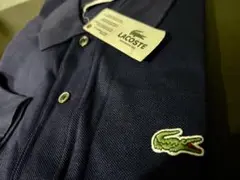 【ラコステLACOSTE 】長袖ポロシャツ 未使用品◆定価18700円！紺色