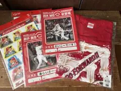 広島東洋カープ 2017 ビールかけTシャツ ノート ステッカー 未開封品