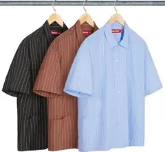 ✨新品未使用✨Supreme Stripe S/S Pajama Shirt 黒
