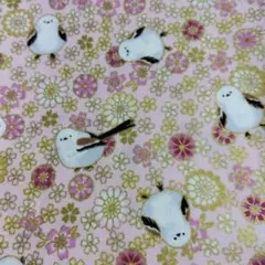 大人気　シマエナガ生地