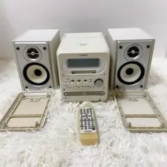 Victor UX-Q10 コンポ ホワイト CD・MD・ラジオ機能付き Victor UX-Q10 コンポ ホワイト CD・MD・ラジオ機能付き