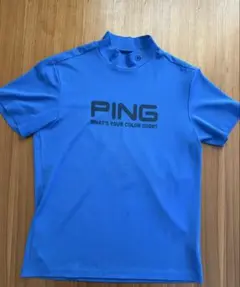 PING モックネックシャツ LLサイズ 青