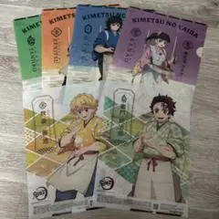 鬼滅の刃　A4クリアファイル4種　クリアポスター2種 セミコンプ セブンイレブン
