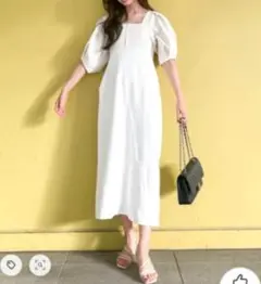 【タグ付き未使用品】styling/ パフスリーブワンピース 神崎恵さん着用
