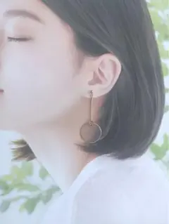 サークルシェル(大)のピアス