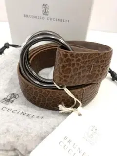 Brunello Cucinelli ブルネロクチネリ 本革ベルト アクセサリー