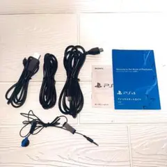 【純正品セット】PS4ケーブル・説明書・イヤホン付き！お得パック