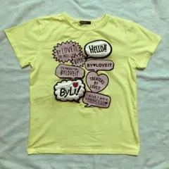 BYLOVEITイエロー Tシャツ ショート丈150 ナルミヤ 子供服 黄色