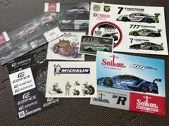 モータースポーツグッズセット　ステッカー　ファイルetc スーパーGT