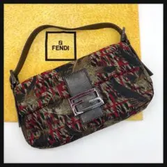 【極美品・鑑定済み】FENDI マンマバケット 鷹 ズッカ柄 ハンドバッグ
