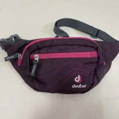 【美品】deuter ボディバッグ・ウエストポーチ パープル