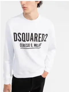 DSQUARED2 ホワイト ロゴ トレーナー 美品
