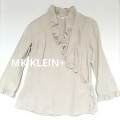 MK KLEIN+　カシュクールブラウス　アイボリー　エムケークランプリュス