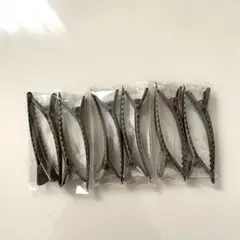 わに口ピン ヘアクリップ（ブロンズ）12個セット