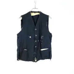 Vintage 襤褸 French Farmers Vest ウールリネンベスト Vintage 襤褸 French Farmers Vest ウールリネンベスト メンズ