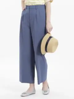 美品　マッキントッシュフィロソフィー　DRY OXFORD ワイドパンツ　34
