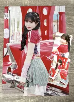 佐野愛花　クリアポスター　トレカ２種コンプ