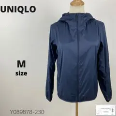 美品 UNIQLO ユニクロ ポケッタブルUVカットパーカ 日焼け防止 万能 M