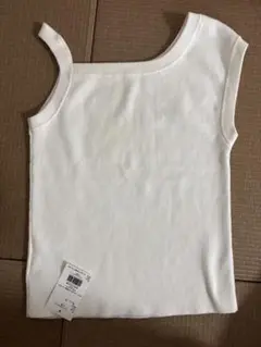 MURUA オフショルダー ホワイト タンクトップ