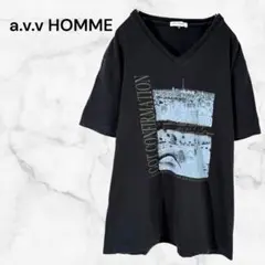 アーヴェヴェオム　半袖Tシャツ　ブラック　Ｍ トップス