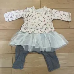 子供服2着（女の子用長袖　80cm）