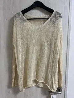 DoulaDoula メッシュ編みニット