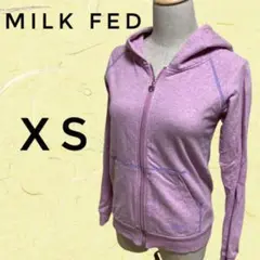 c0107 MILKFED. 大口フードパーカー ピンク XS 綿100%