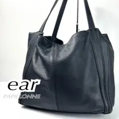 ear papillonner トートバッグ ハンドバッグ ブラック A4
