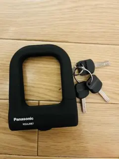 パナソニック バッテリー盗難防止 ミニU型ロック ブラックNSAJ087-B