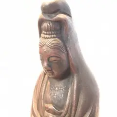 備前焼 観音菩薩座像 仏像 置物 仏教 陶像 インテリア 細工物 久本浩一？ 備前焼 観音菩薩座像 仏像 置物 仏教 陶像 インテリア 細工物