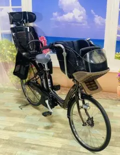 4589 電動自転車ブリヂストン子供乗せ 26インチ ハイクオリティ ブラウン