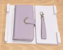 最終値下げ　iPhone15Pro ラベンダーフリップケース 手帳型ケース