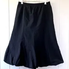 ミボラ　バルーンスカート　黒　春夏秋