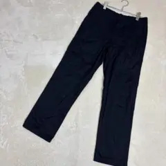 UNIQLO ユニクロ　黒 スラックス コットン混紡　メンズ