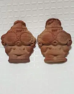 【新品・未使用品】遮光器土偶(青森) 陶器 箸置 雑貨 工芸品 インテリア 陶器