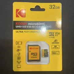 新品 KODAK microSDHC 32GB UHS-I U3 V30 A1