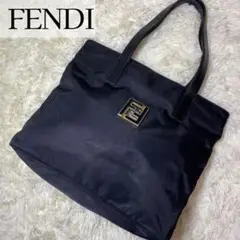 【超美品】FENDI FFロゴ ナイロン A4収納 通勤通学 ハンドバッグ