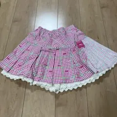 knit planner チェック柄スカート 150