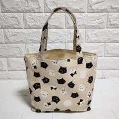 猫さん柄トートバッグ　✻ハンドメイド✻