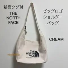 新品タグ付　ノースフェイス【クリーム】 ビッグロゴ　ショルダーバッグ