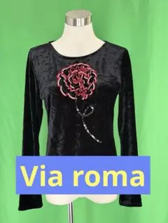 T2556 社交ダンス　トップス【Via roma】