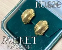 Monet ヴィンテージ ゴールド フープ イヤリング