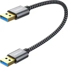 SUNGUY USB 3.0 ケーブル 0.3M タイプAオス- タイプAオス