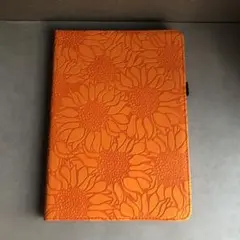 ⭐iPad 9.7インチ 第6 第5世代 保護ケース ひまわり柄 オレンジ