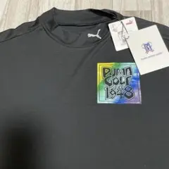 プーマ ゴルフ半袖 ストリート ロゴ モックシャツ l Lサイズ