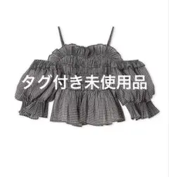 【新品】snidel スナイデル ギャザーオフショルブラウス