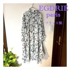 【極美品】EGERIE フランス製　シフォン　ドルマンスリーブ　ブラウス