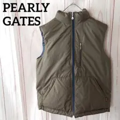 【PEARLY GATES】パーリーゲイツ ダウンベスト ジッパーロゴ刻印
