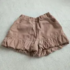 ベージュショートパンツサイズ90女の子用ポケットあり